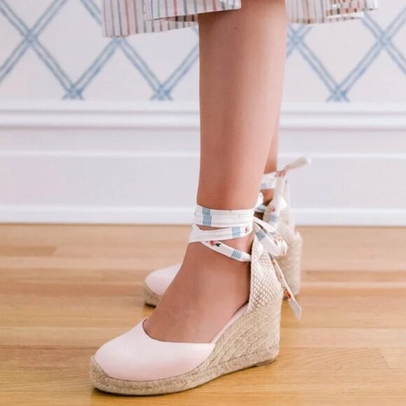 Brand New Gal Meets Glam X Margaux Collection Espadrilles Pink Size 39 M / 9 - Picture 3 of 7